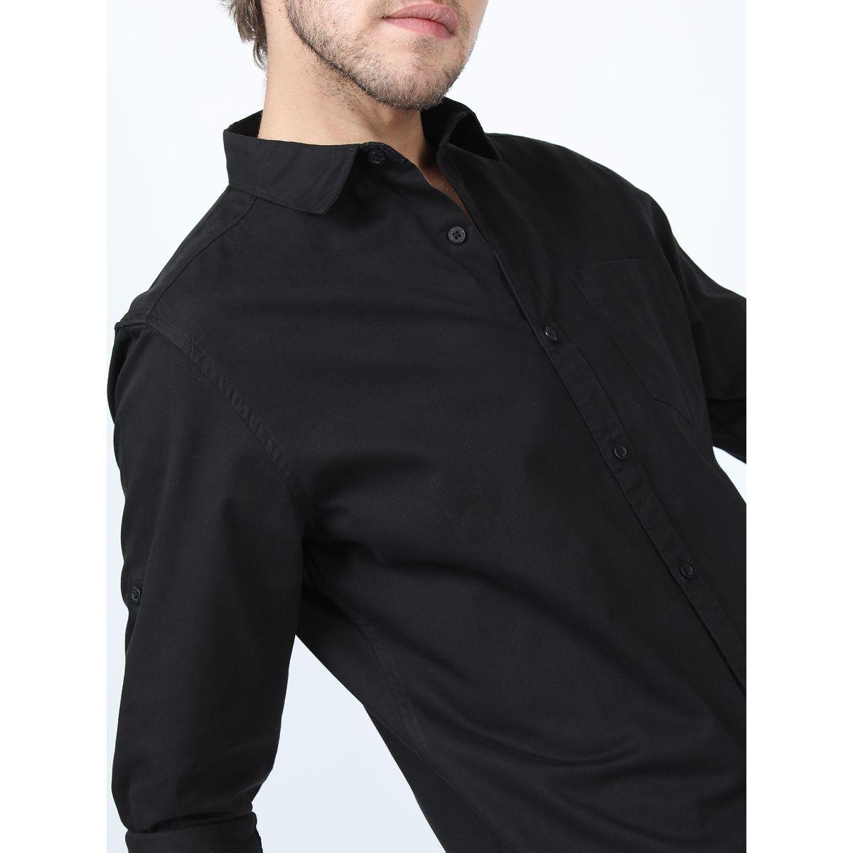 Highlander X Styli  Solid Slim Fit Shirt with Long Sleeves-men-clothing-shirts-image-2