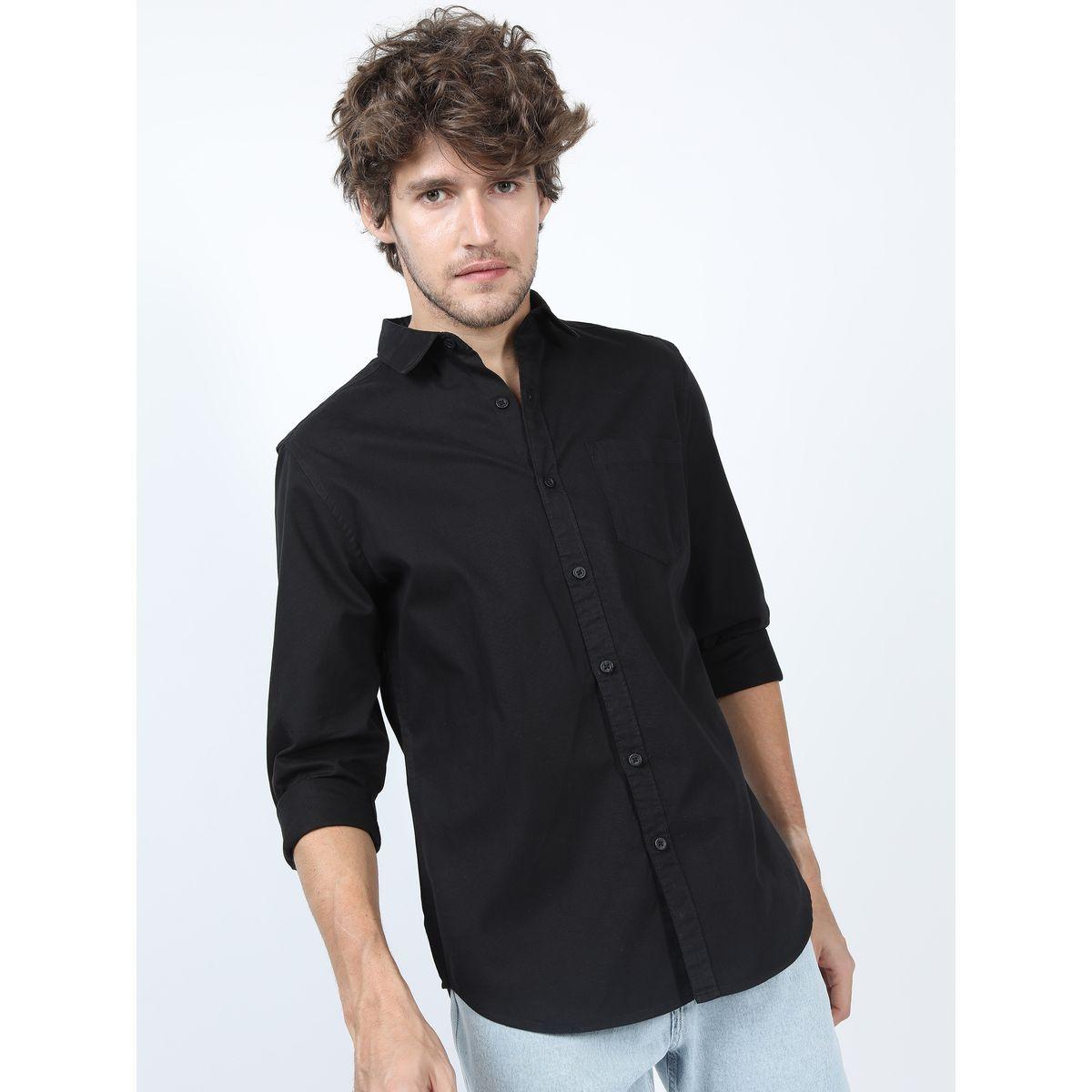 Highlander X Styli  Solid Slim Fit Shirt with Long Sleeves-men-clothing-shirts-image-4