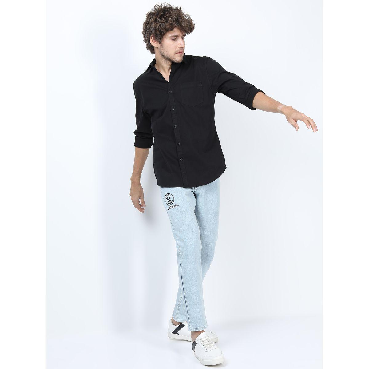 Highlander X Styli  Solid Slim Fit Shirt with Long Sleeves-men-clothing-shirts-image-5