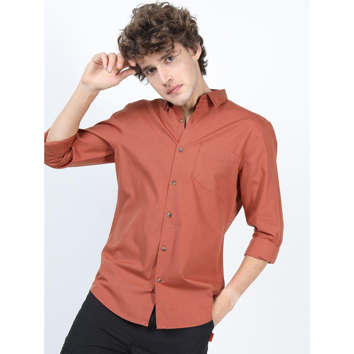 قميص بطبعة كتابة على الظهر مع اكمام طويلة هايلاندر × ستايلي-men-clothing-shirts-image-3