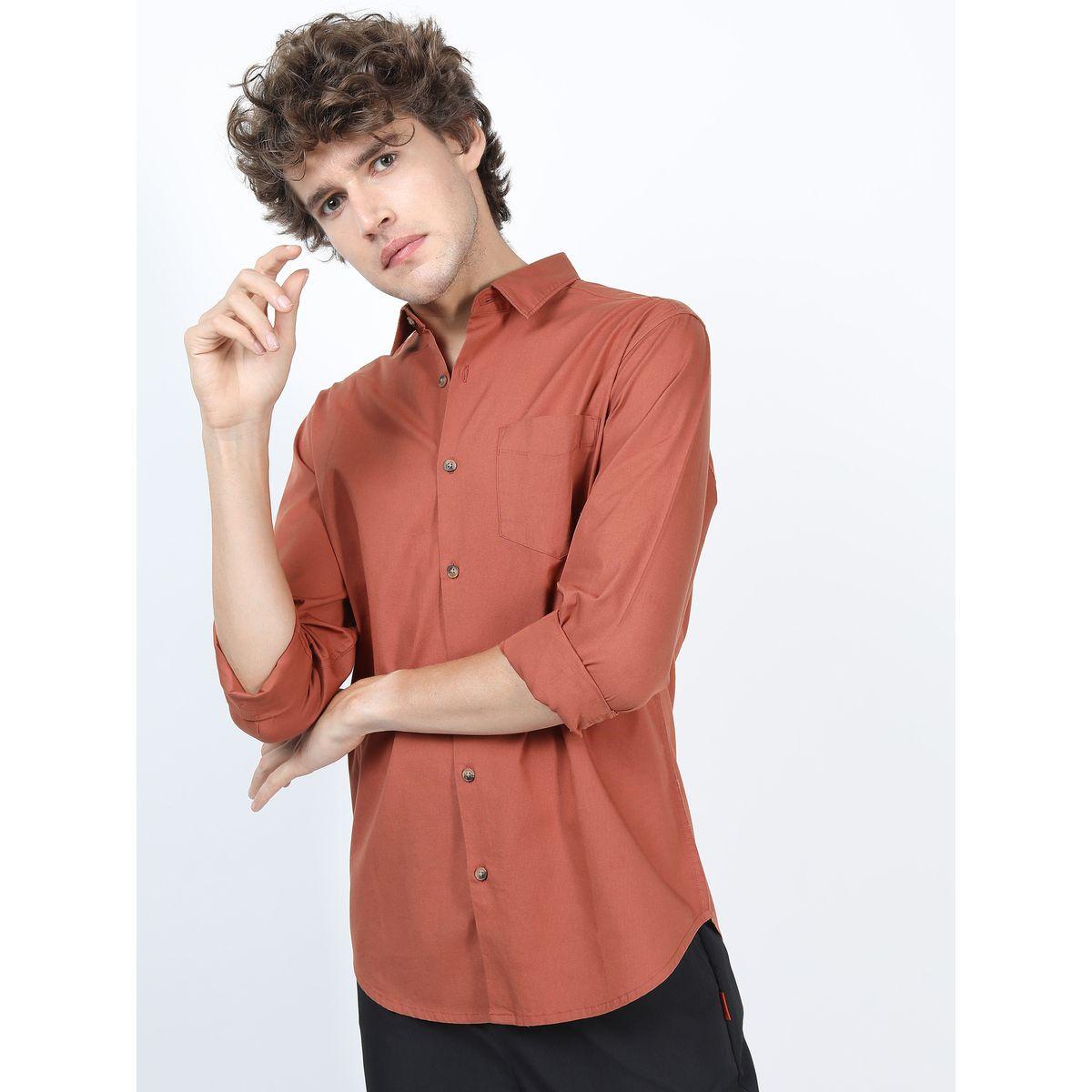 قميص بطبعة كتابة على الظهر مع اكمام طويلة هايلاندر × ستايلي-men-clothing-shirts-image-4