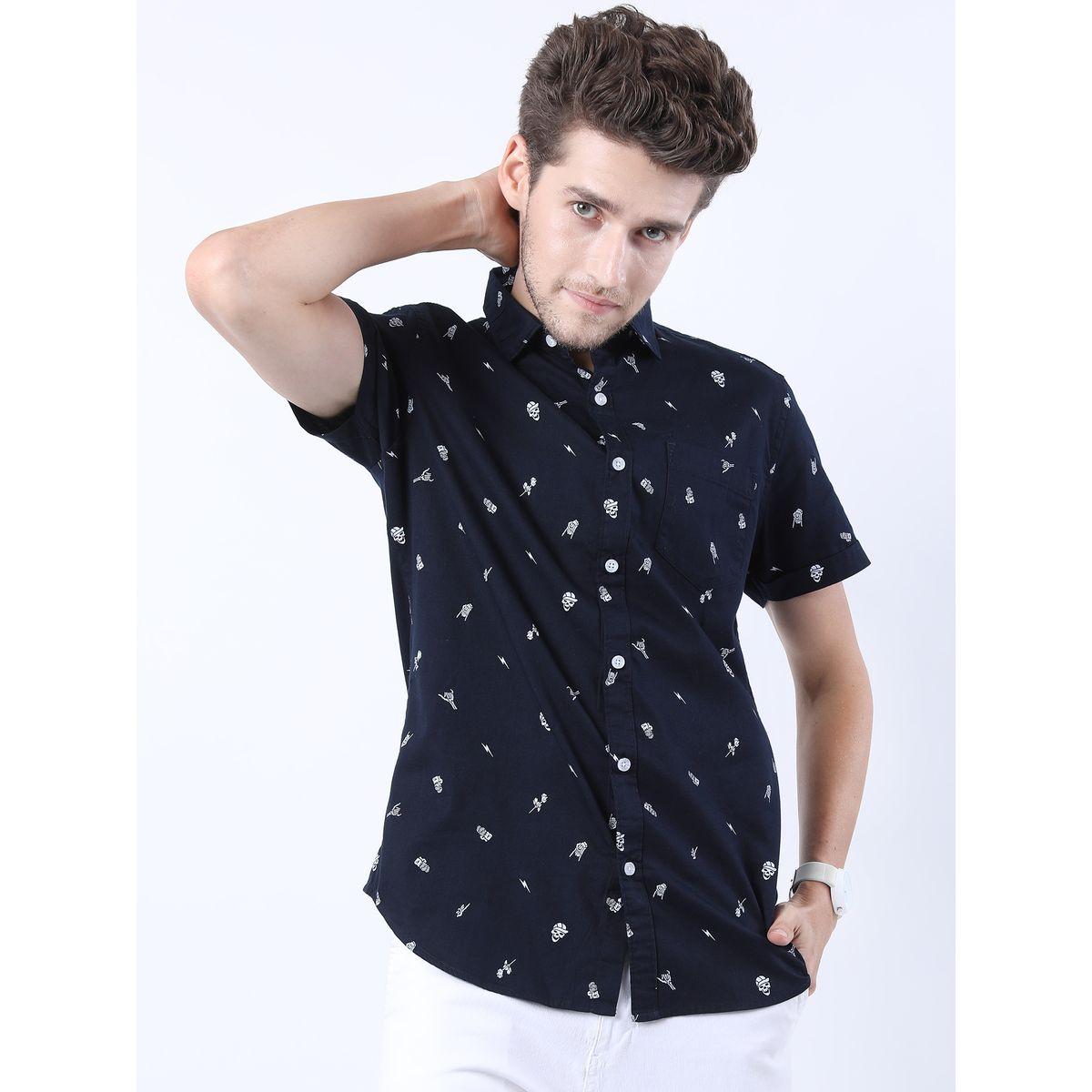 قميص بقصة سليم فت مع اكمام قصيرة هايلاندر × ستايلي-men-clothing-shirts-image-6