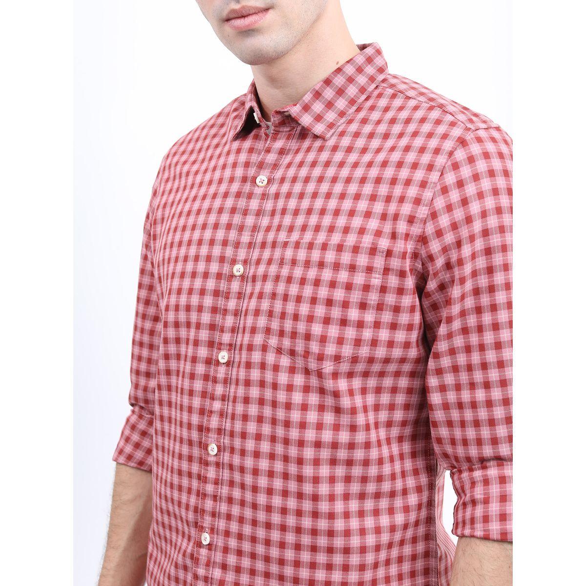 Highlander X Styli  Checked Slim Fit Shirt with Long Sleeves-men-clothing-shirts-image-4