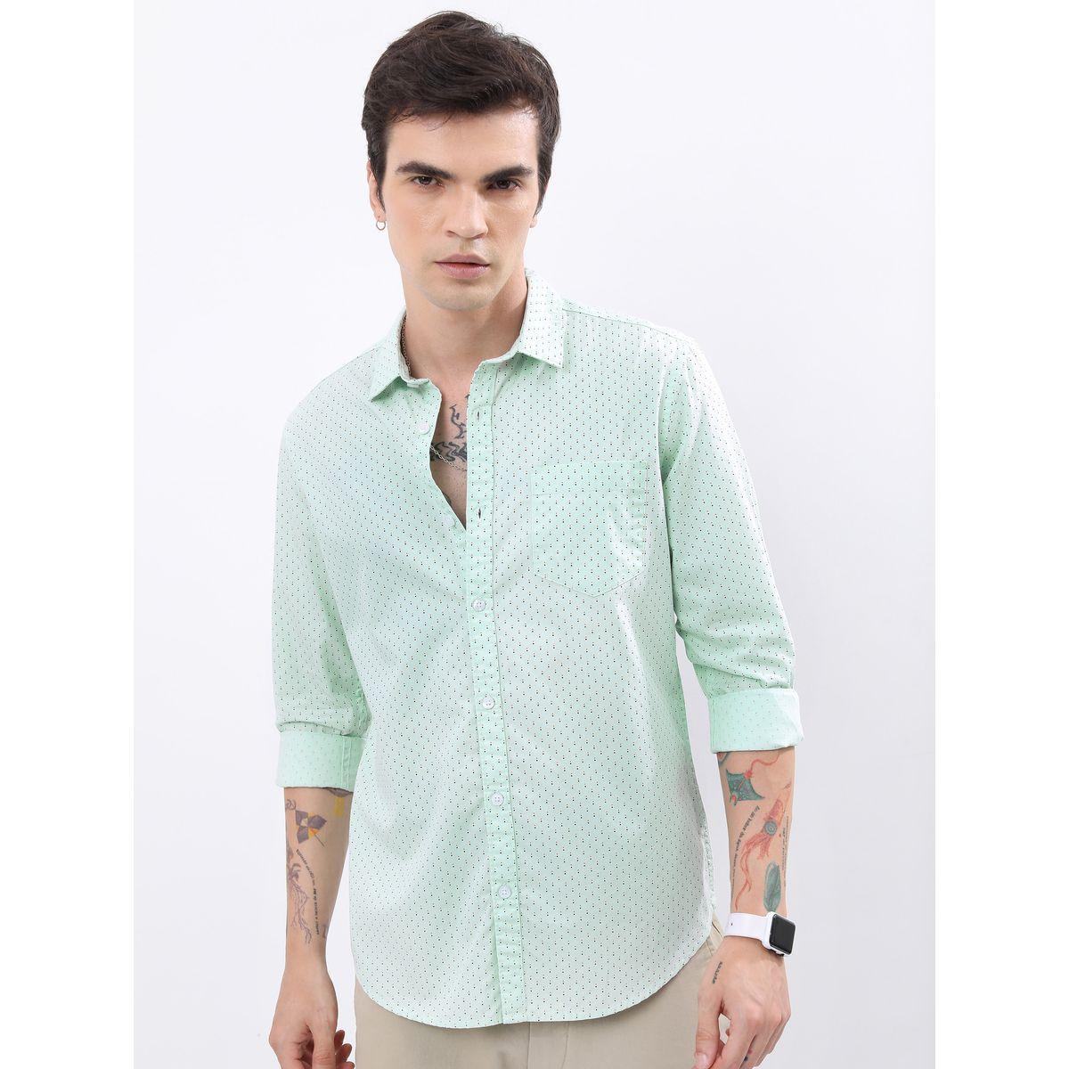 Highlander X Styli  All Over Print Chest Pocket Slim Fit Shirt with Long Sleeves-men-clothing-shirts-image-1