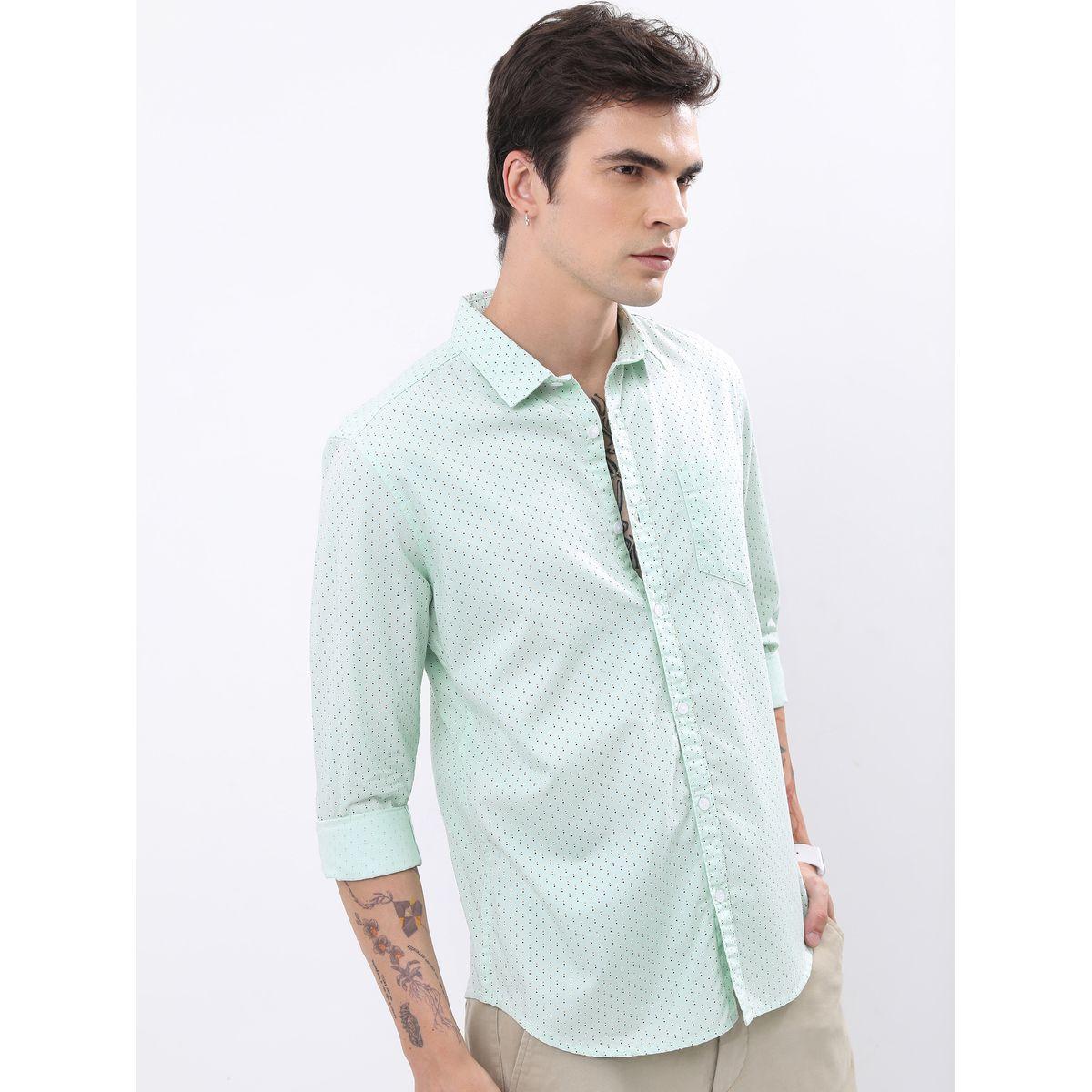 Highlander X Styli  All Over Print Chest Pocket Slim Fit Shirt with Long Sleeves-men-clothing-shirts-image-2