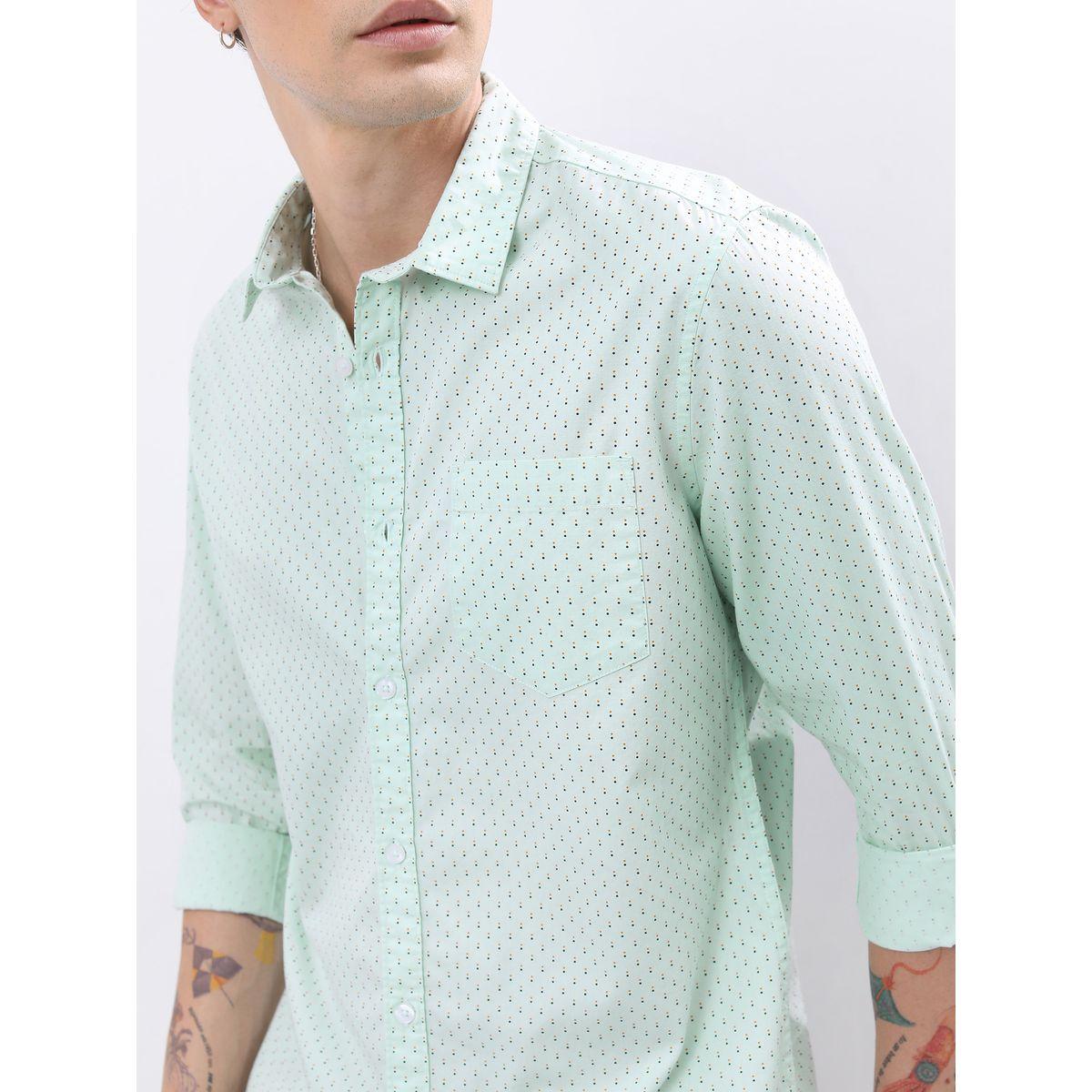 Highlander X Styli  All Over Print Chest Pocket Slim Fit Shirt with Long Sleeves-men-clothing-shirts-image-4