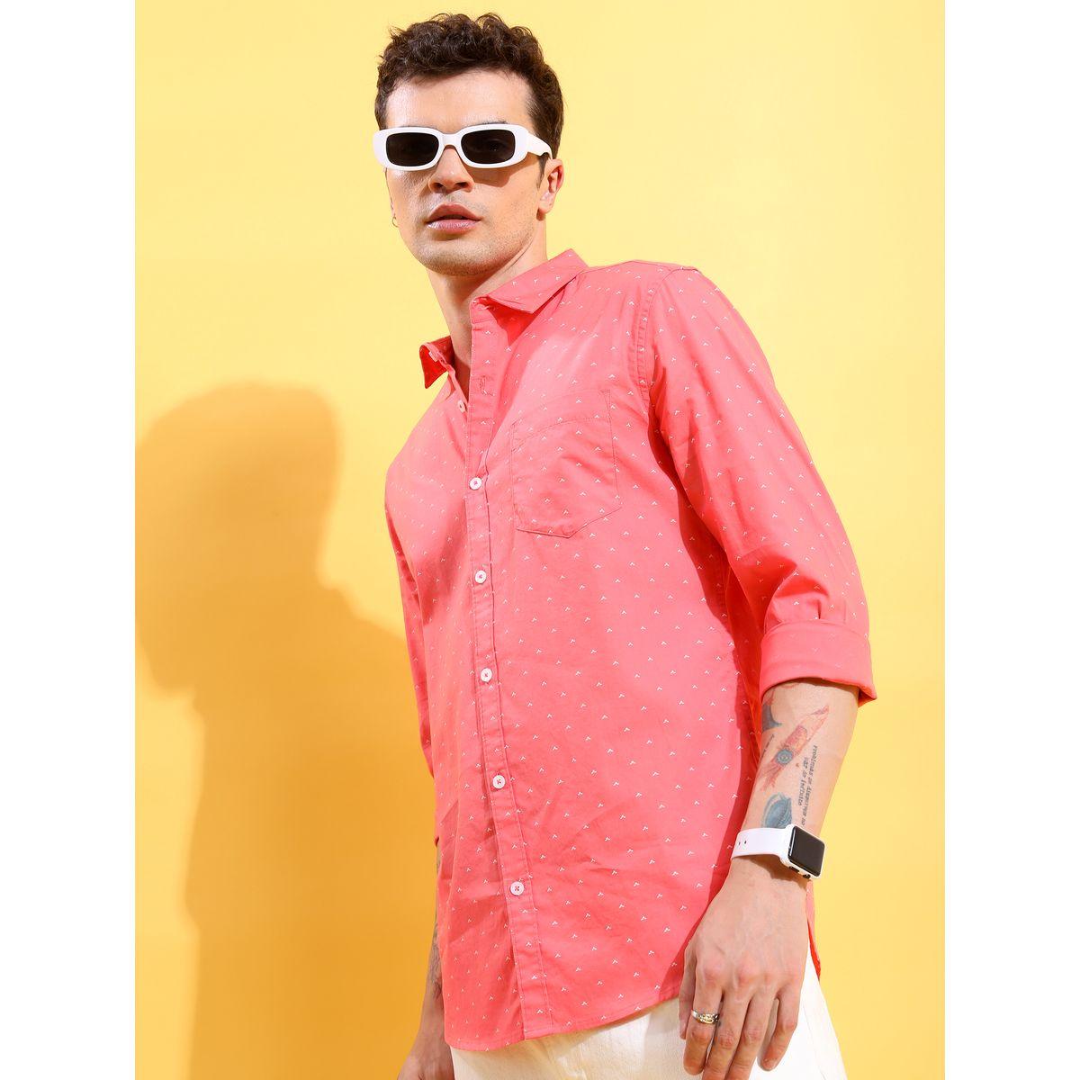 Highlander X Styli  All Over Print Chest Pocket Shirt with Long Sleeves-men-clothing-shirts-image-1