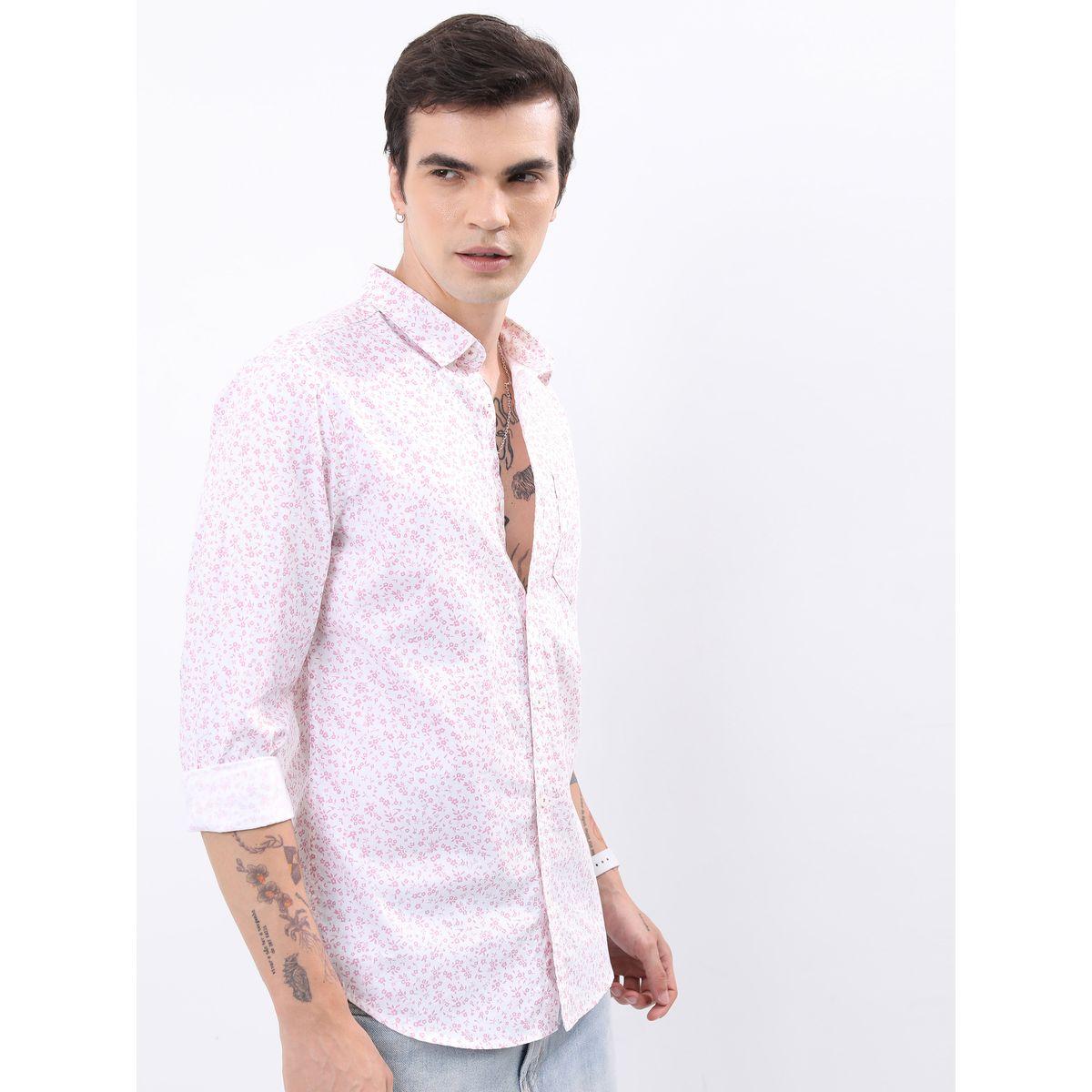 قميص مطبع بزهور مع اكمام طويلة وجيب هايلاندر × ستايلي-men-clothing-shirts-image-2