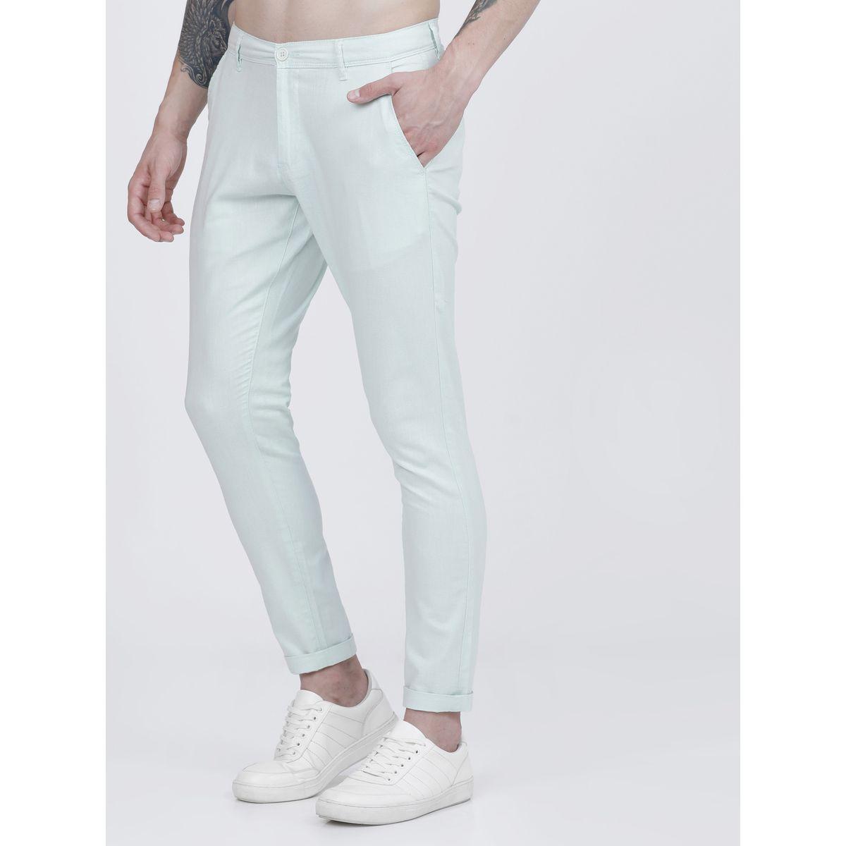 تشينو سادة بخصر متوسط وقصة عادية هايلاندر × ستايلي-men-clothing-bottoms-trousersandchinos-trousers-image-1