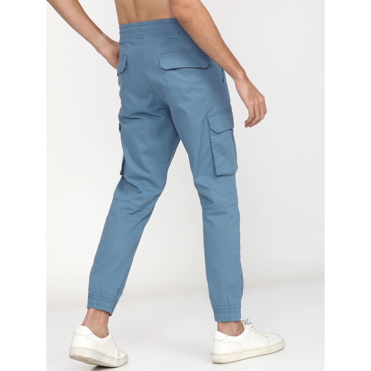Highlander Solid Slim Fit Cargo Pants with Drawstring Closure-men-clothing-bottoms-trousersandchinos-trousers-image-5