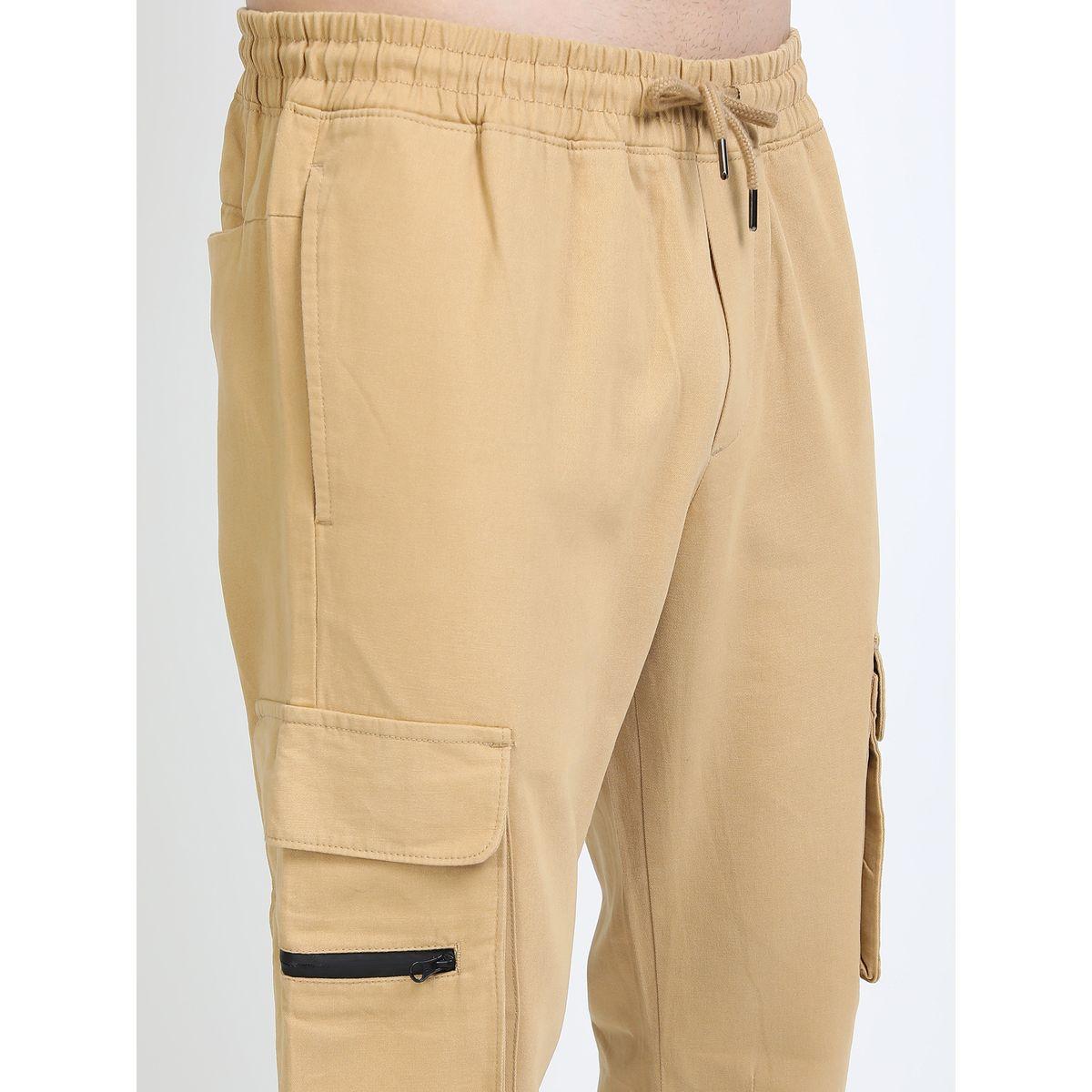 Highlander X Styli  Solid Cargo Pants with Drawstring Closure-men-clothing-bottoms-trousersandchinos-trousers-image-2