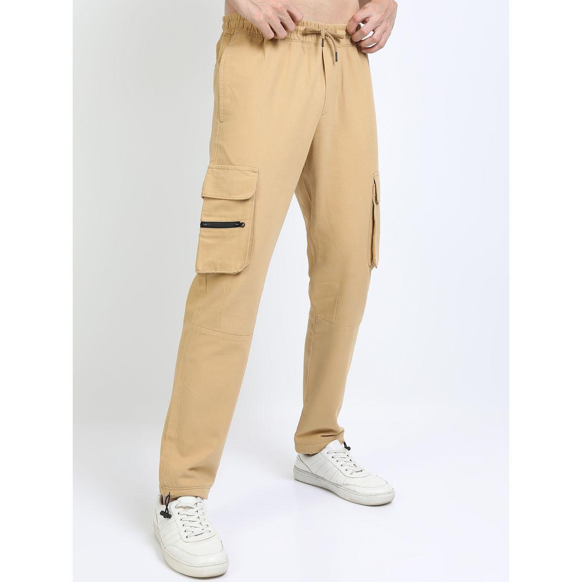 Highlander X Styli  Solid Cargo Pants with Drawstring Closure-men-clothing-bottoms-trousersandchinos-trousers-image-3