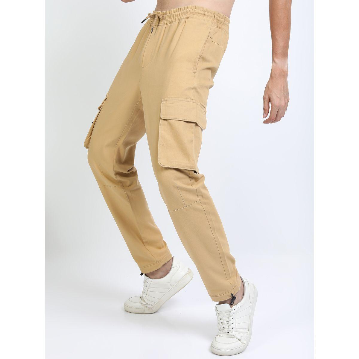 Highlander X Styli  Solid Cargo Pants with Drawstring Closure-men-clothing-bottoms-trousersandchinos-trousers-image-5