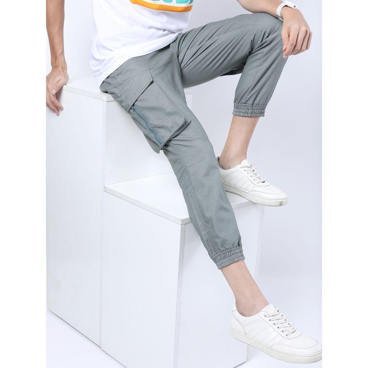 Highlander X Styli  Solid Cargo Pants with Drawstring Closure-men-clothing-bottoms-trousersandchinos-trousers-image-1