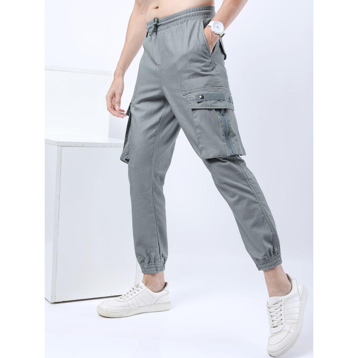 Highlander X Styli  Solid Cargo Pants with Drawstring Closure-men-clothing-bottoms-trousersandchinos-trousers-image-5