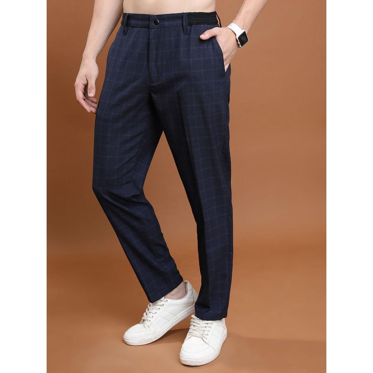 Highlander Grid Checked Mid Rise Trousers-men-clothing-bottoms-trousersandchinos-trousers-image-2