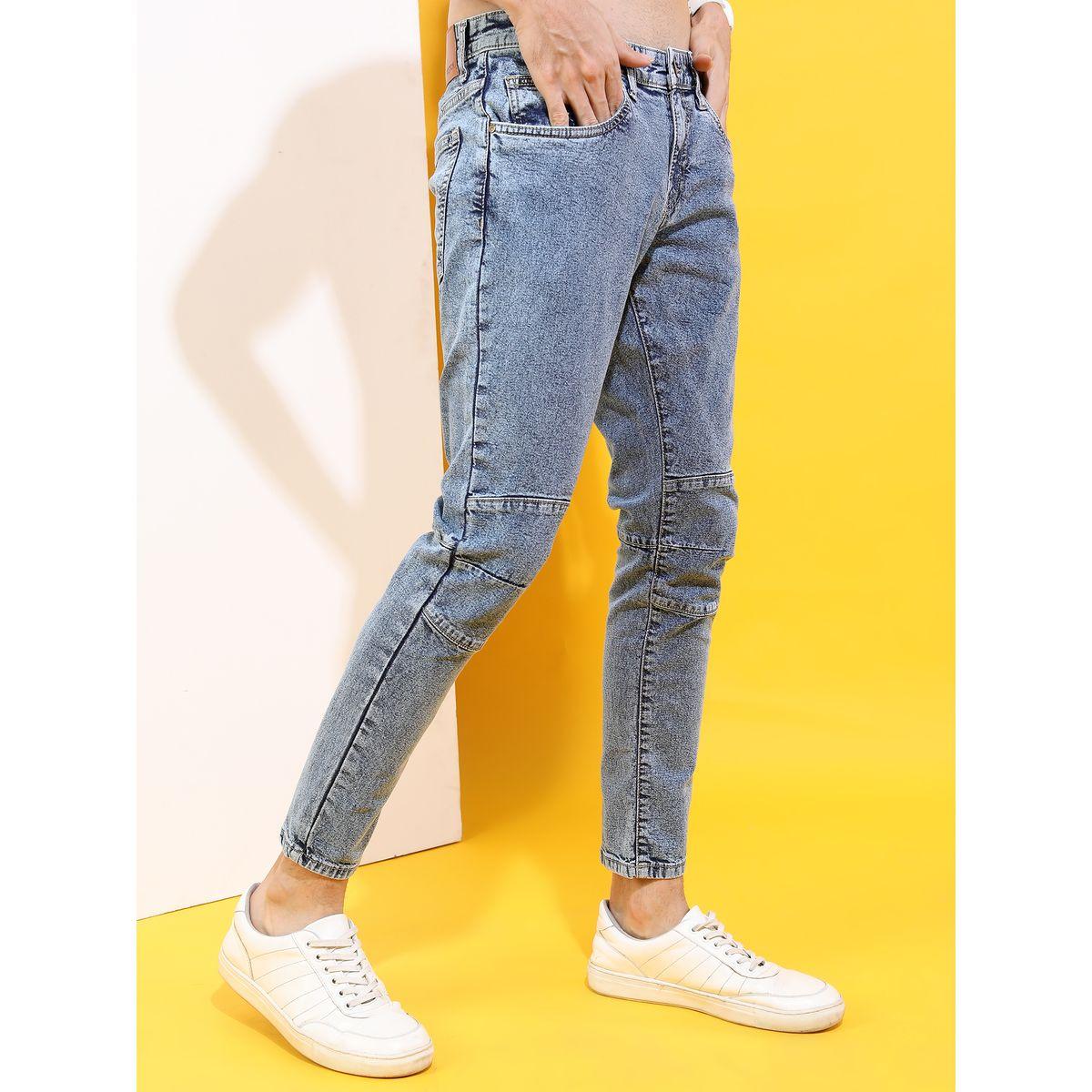 جينز بتفاصيل مشطوفة وزر غلق-men-clothing-bottoms-jeans-image-1