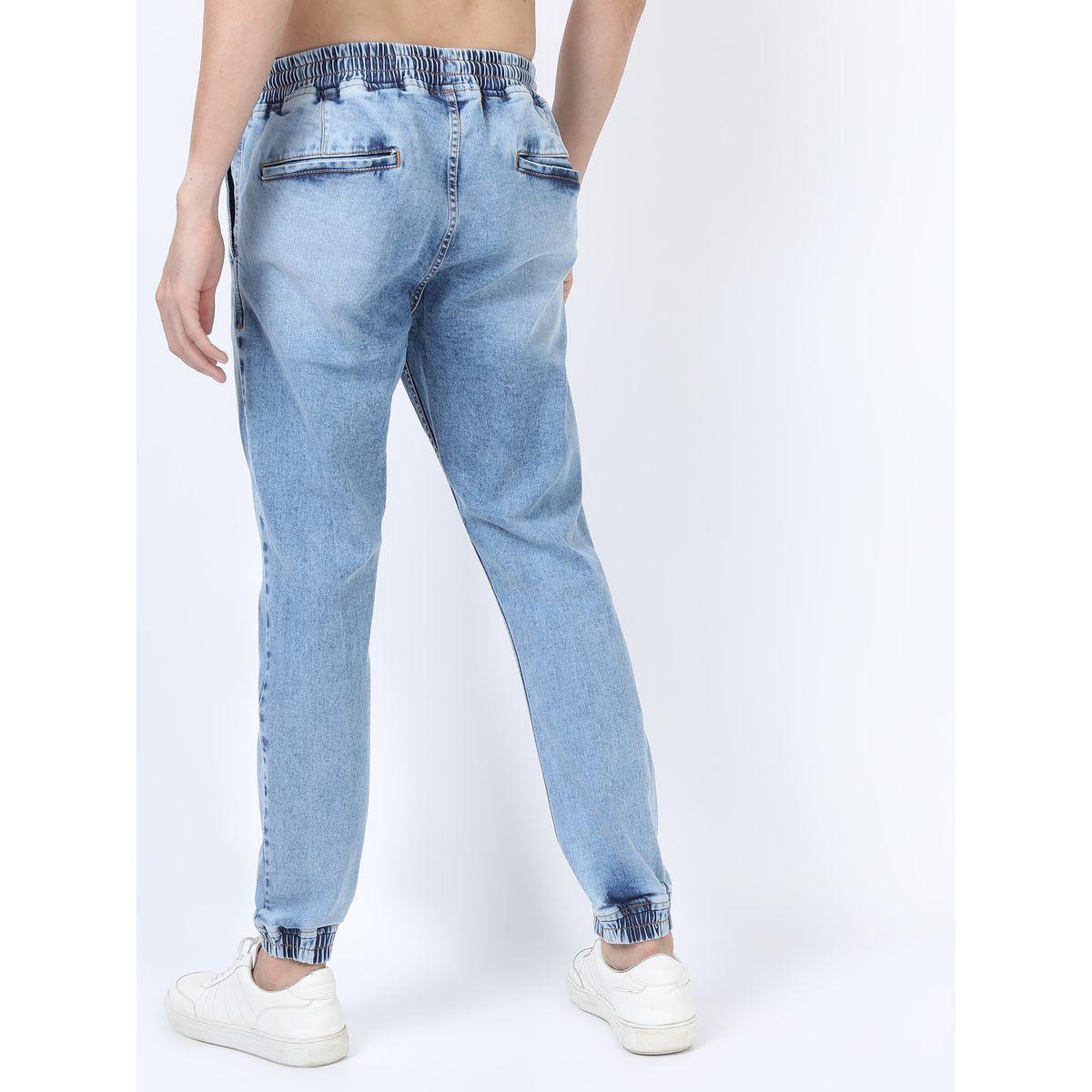Ketch X Styli  Light Fade Distressed Jeans with Drawstring Closure-men-clothing-bottoms-jeans-image-3