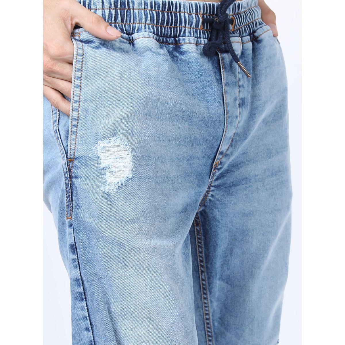 Ketch X Styli  Light Fade Distressed Jeans with Drawstring Closure-men-clothing-bottoms-jeans-image-4