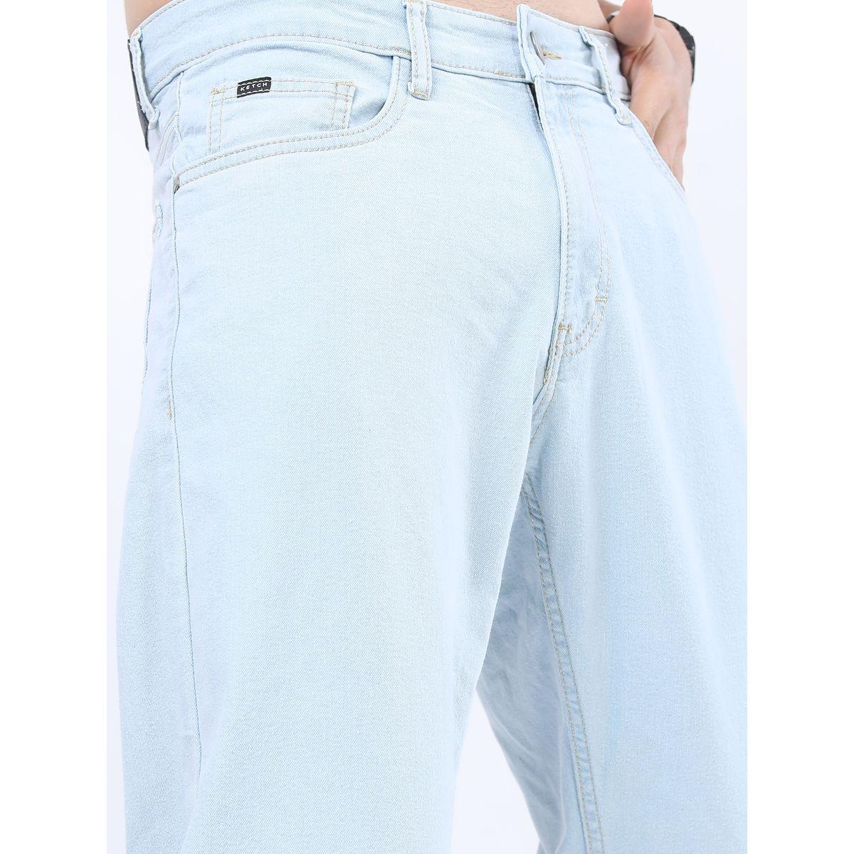 Ketch X Styli  Light Wash Jeans with Pockets-men-clothing-bottoms-jeans-image-3