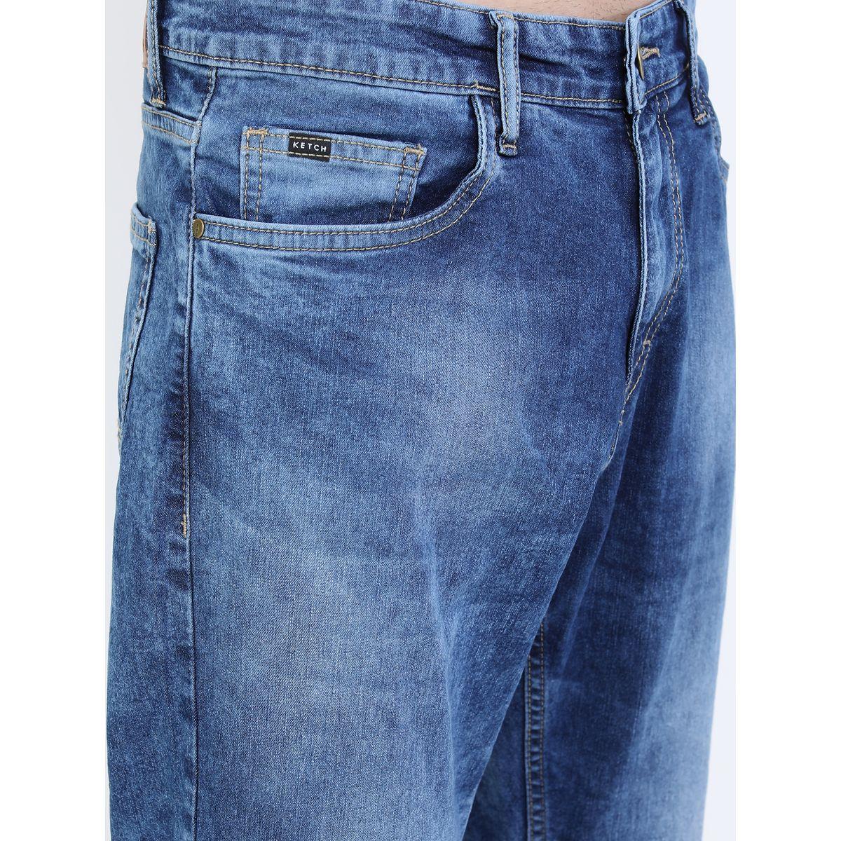 Ketch Acid Wash Light Fade Jeans with Pockets-men-clothing-bottoms-jeans-image-3