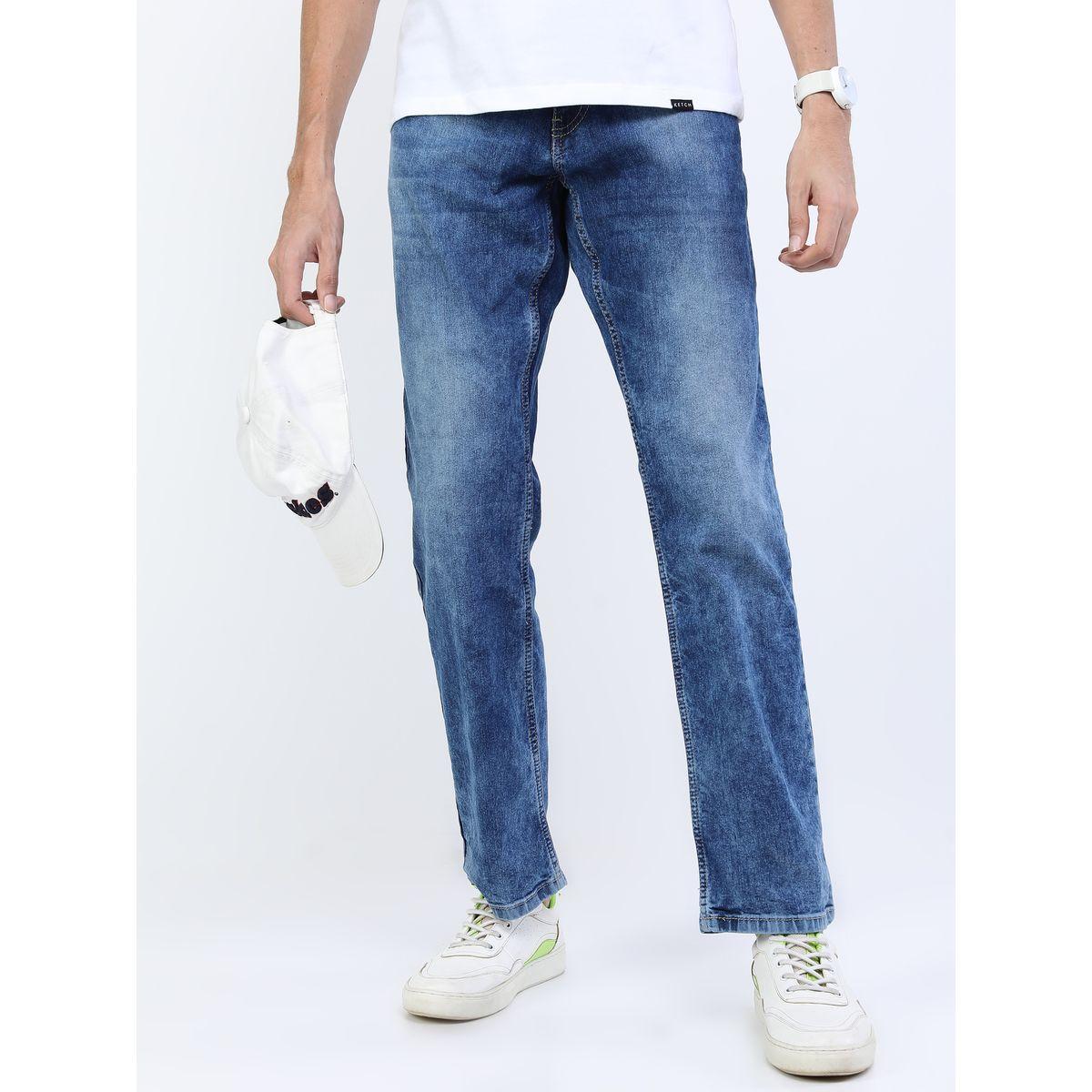Ketch Acid Wash Light Fade Jeans with Pockets-men-clothing-bottoms-jeans-image-5