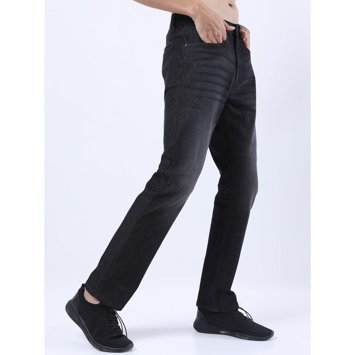 جينز مشطوف بخصر متوسط وجيوب كيتش × ستايلي-men-clothing-bottoms-jeans-image-1