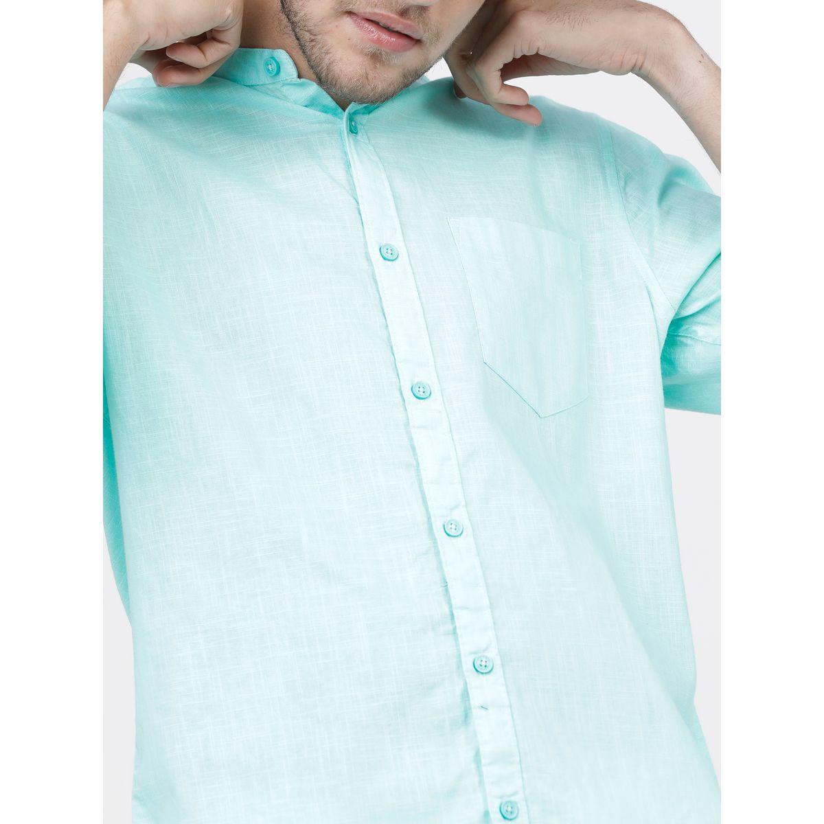 قميص سادة بقصة سليم فت واكمام طويلة كيتش × ستايلي-men-clothing-shirts-image-2