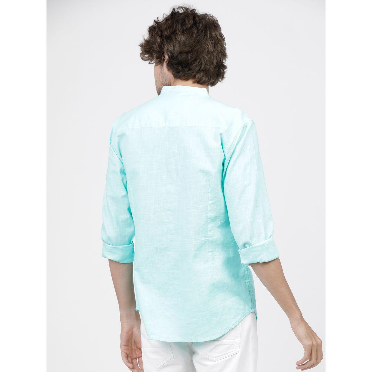 قميص سادة بقصة سليم فت واكمام طويلة كيتش × ستايلي-men-clothing-shirts-image-4