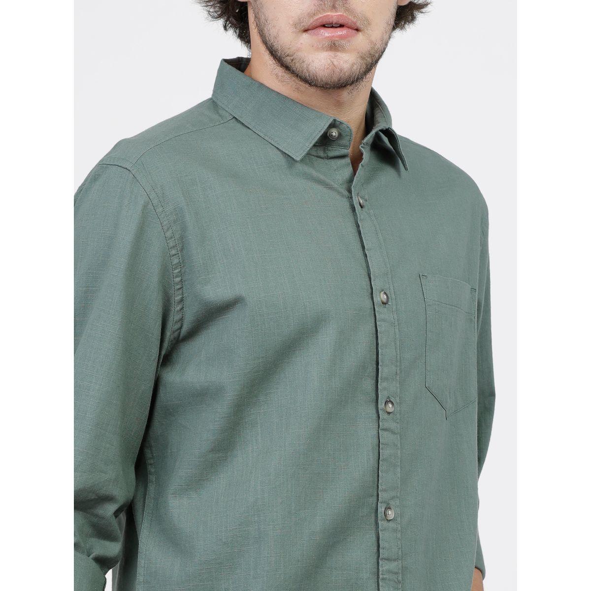 Ketch X Styli  Solid Chest Pocket Shirt with Long Sleeves-men-clothing-shirts-image-6