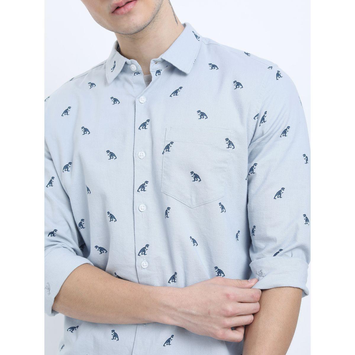 قميص مطبع بالكامل مع اكمام طويلة كيتش × ستايلي-men-clothing-shirts-image-2
