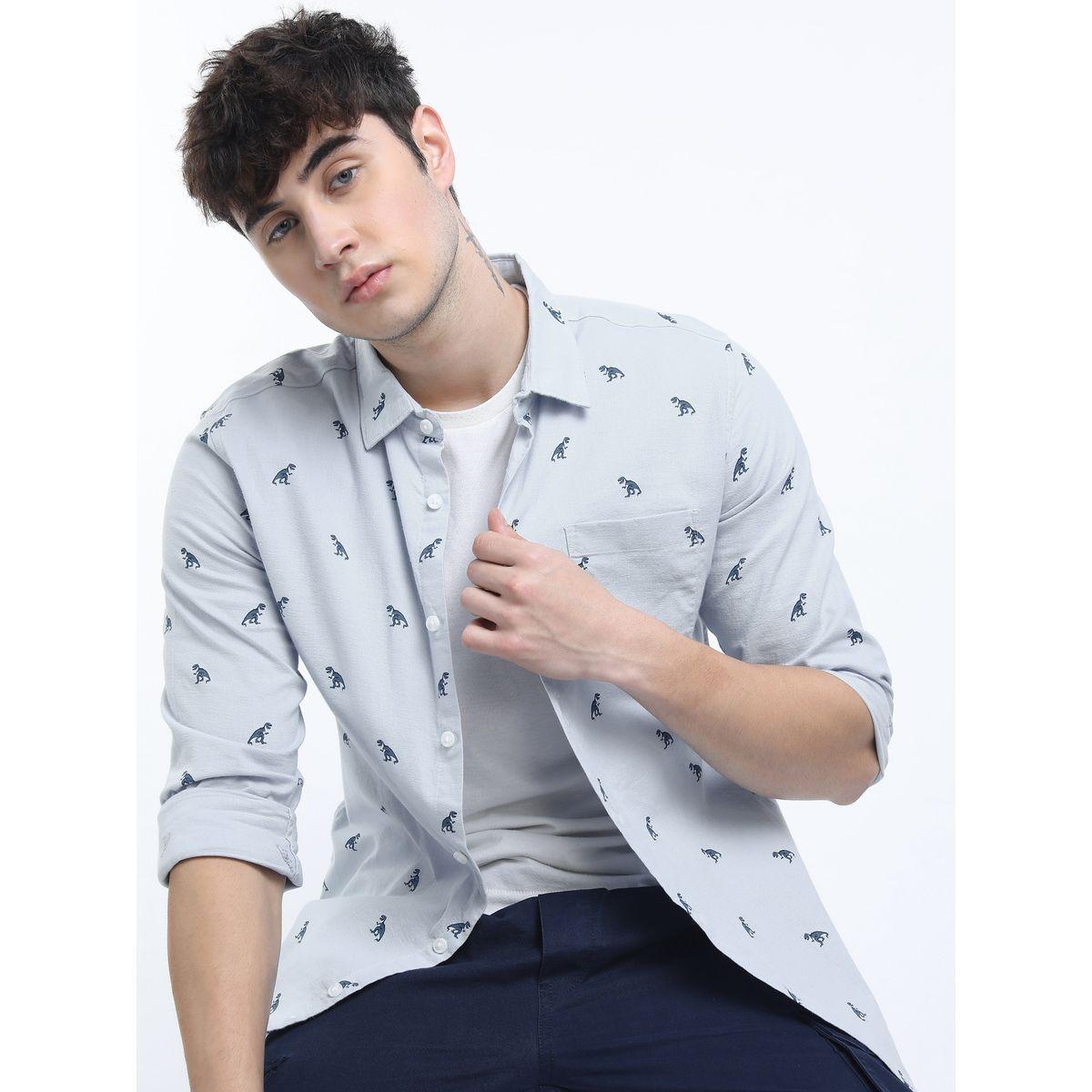 قميص مطبع بالكامل مع اكمام طويلة كيتش × ستايلي-men-clothing-shirts-image-8