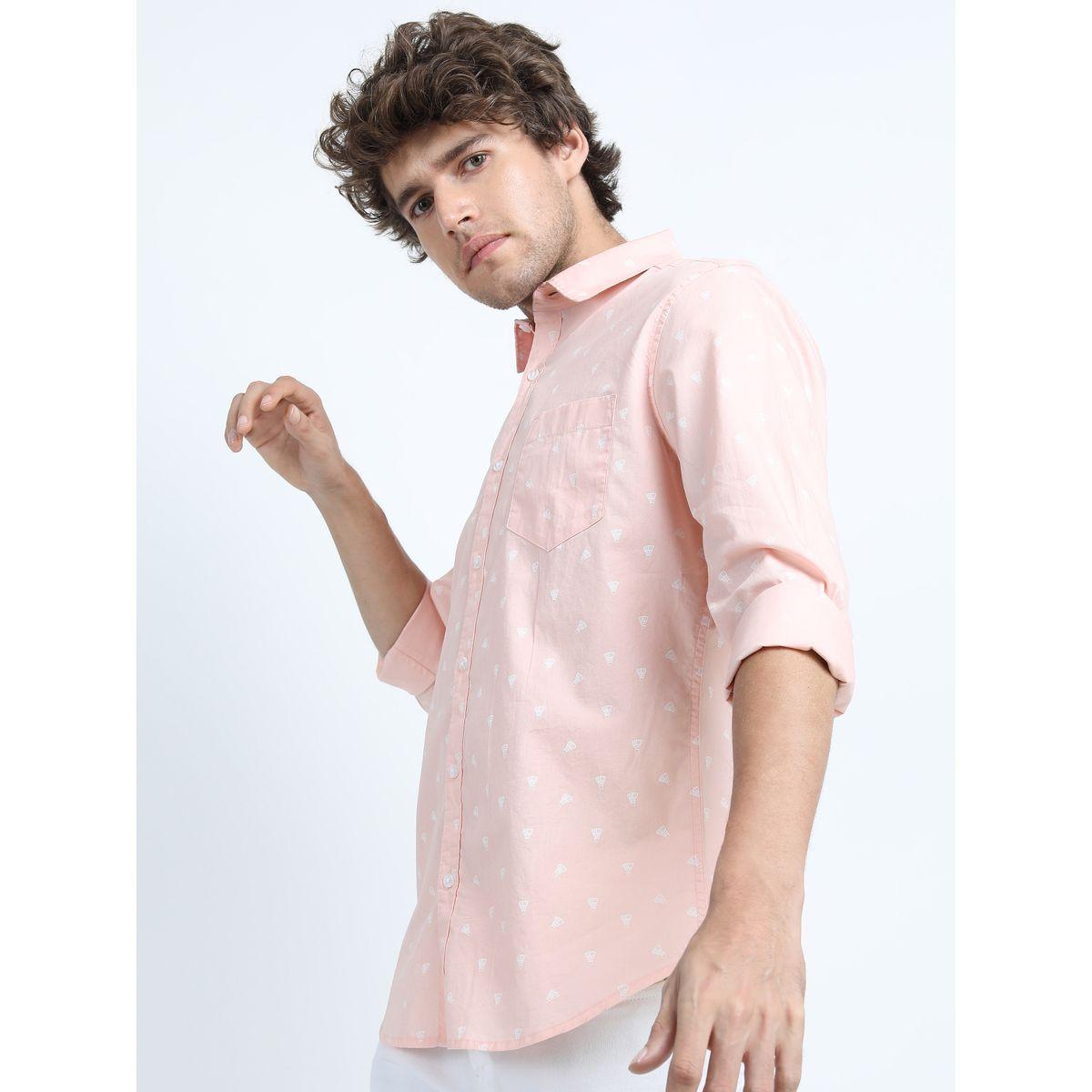 Ketch X Styli  All Over Print Chest Pocket Shirt with Long Sleeves-men-clothing-shirts-image-2