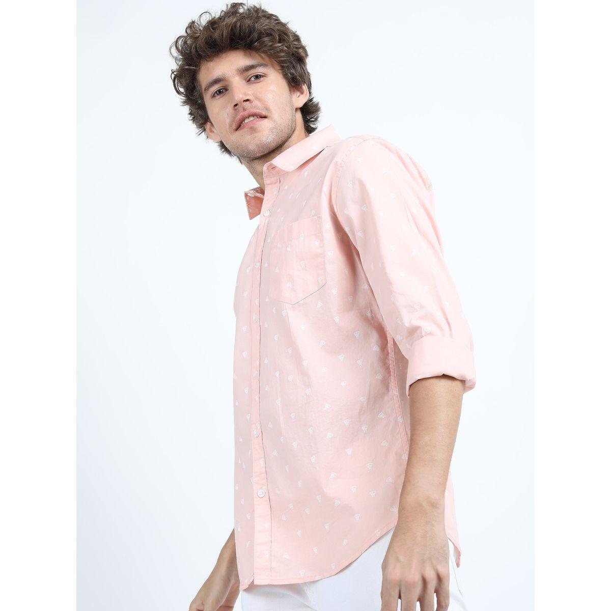 Ketch X Styli  All Over Print Chest Pocket Shirt with Long Sleeves-men-clothing-shirts-image-4