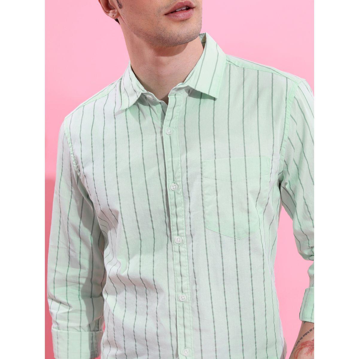 Ketch X Styli  Striped Chest Pocket Shirt with Long Sleeves-men-clothing-shirts-image-5