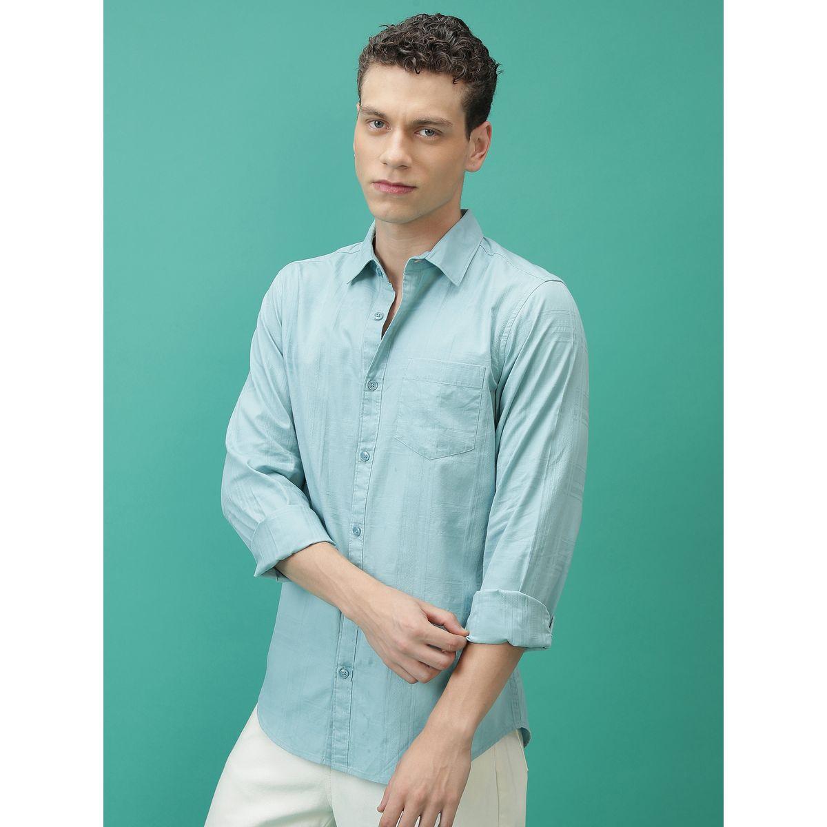 Ketch X Styli  Textured Chest Pocket Shirt with Long Sleeves-men-clothing-shirts-image-3