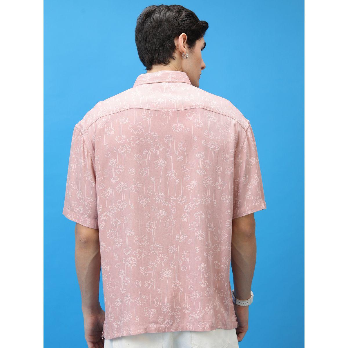 Ketch X Styli  All Over Print Shirt with Short Sleeves-men-clothing-shirts-image-4