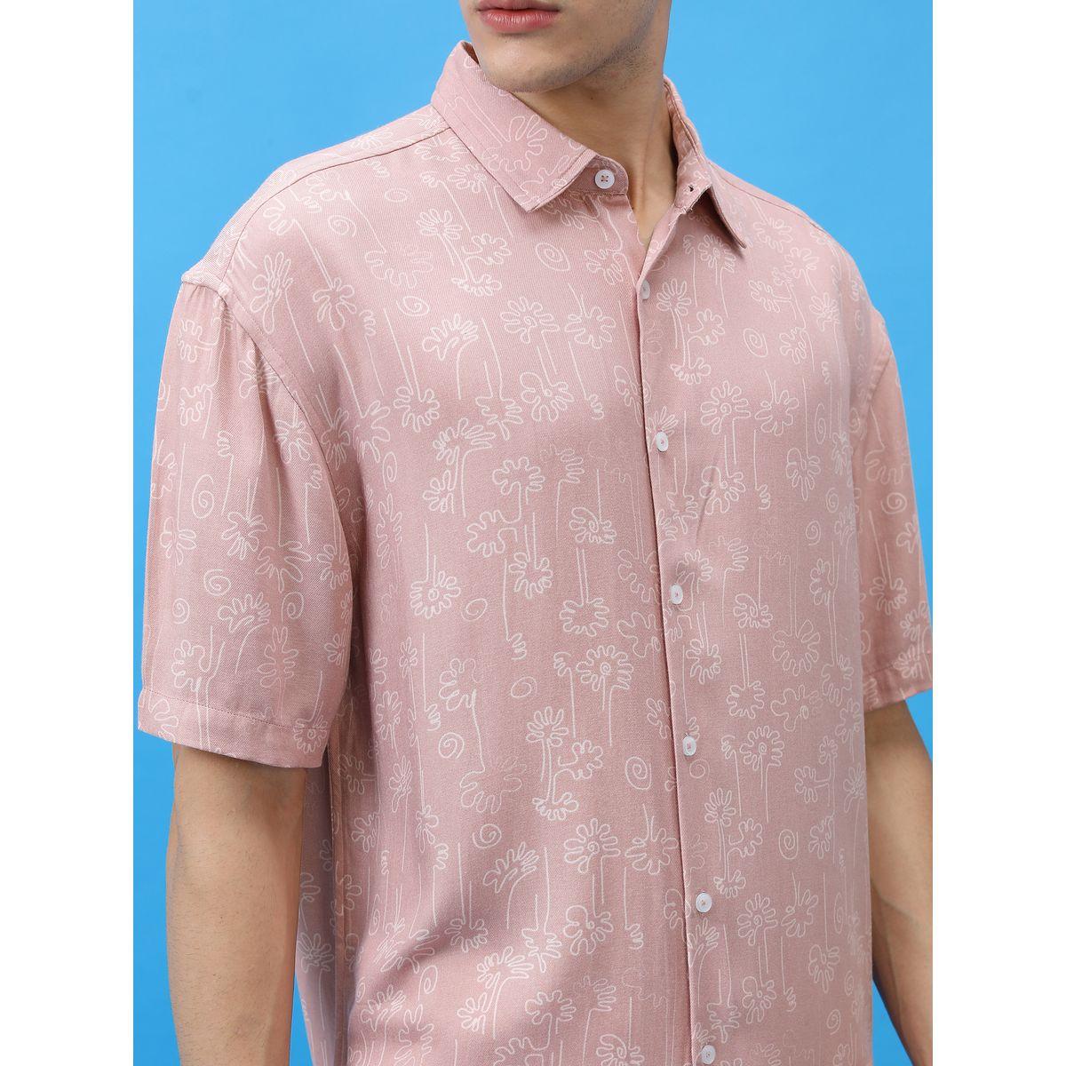 Ketch X Styli  All Over Print Shirt with Short Sleeves-men-clothing-shirts-image-5