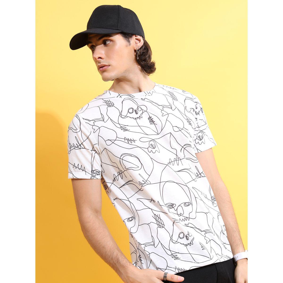 Ketch X Styli  All Over Abstract Print Regular Fit T-Shirt-men-clothing-tshirtsandpolos-tshirts-image-2