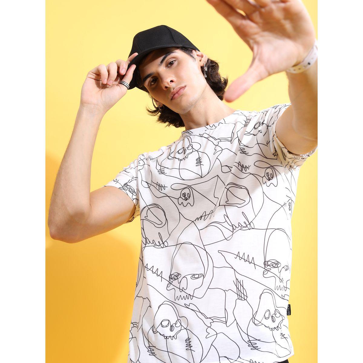 تيشيرت مطبع بالكامل بطبعة مجردة كيتش × ستايلي-men-clothing-tshirtsandpolos-tshirts-image-6