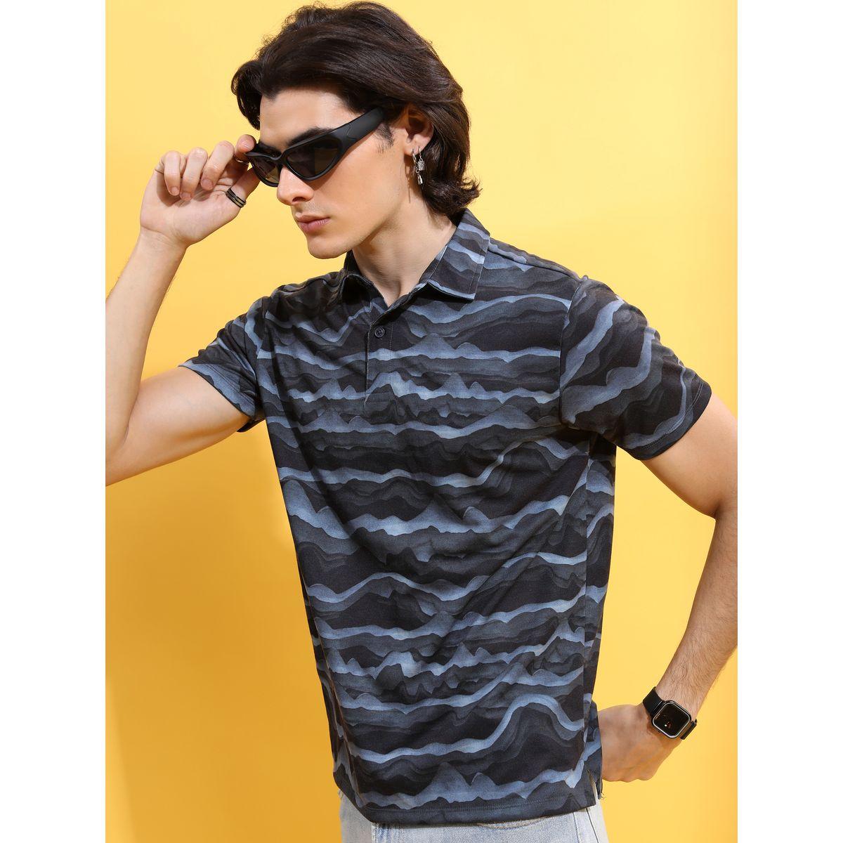 تيشيرت بياقة بولو واكمام قصيرة كيتش × ستايلي-men-clothing-tshirtsandpolos-polos-image-1
