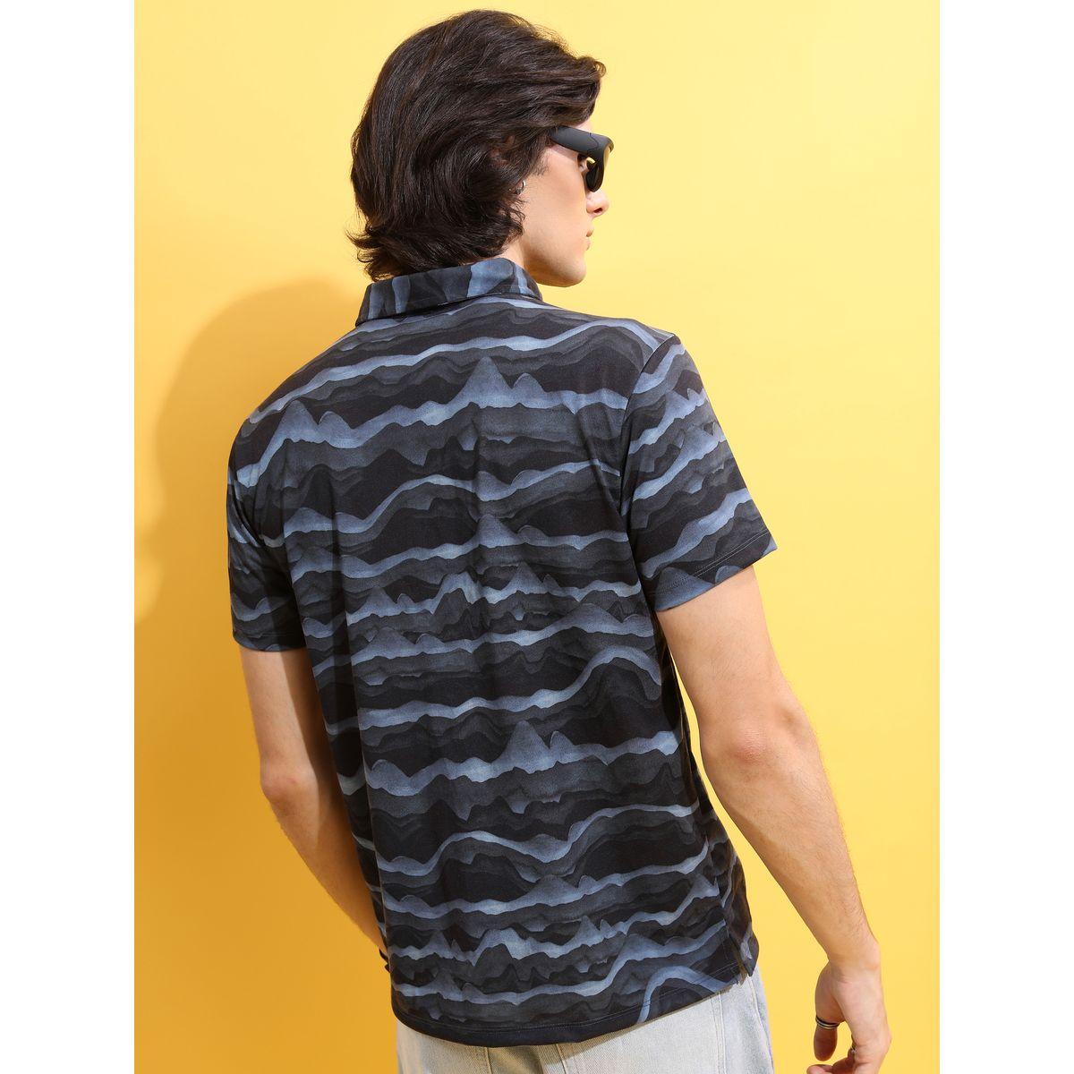 Ketch X Styli  Abstract Print Polo T-Shirt with Short Sleeves-men-clothing-tshirtsandpolos-polos-image-3