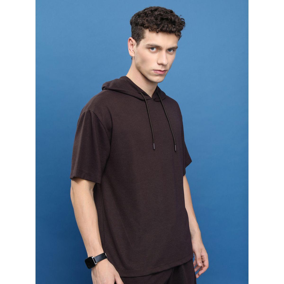 تيشيرت واسع باكتاف منخفضة وياقة بهودي كيتش × ستايلي-men-clothing-tshirtsandpolos-tshirts-image-3