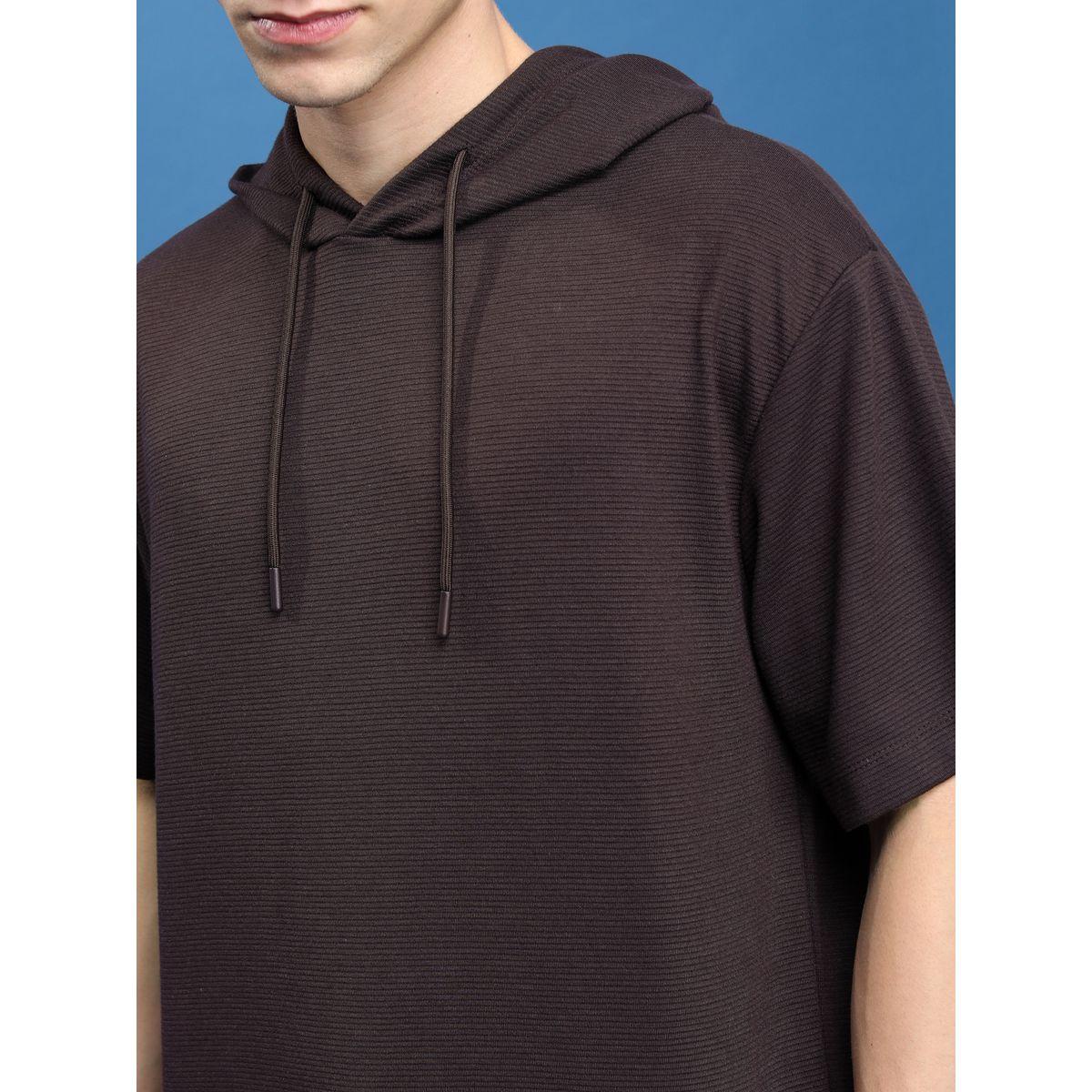 تيشيرت واسع باكتاف منخفضة وياقة بهودي كيتش × ستايلي-men-clothing-tshirtsandpolos-tshirts-image-6
