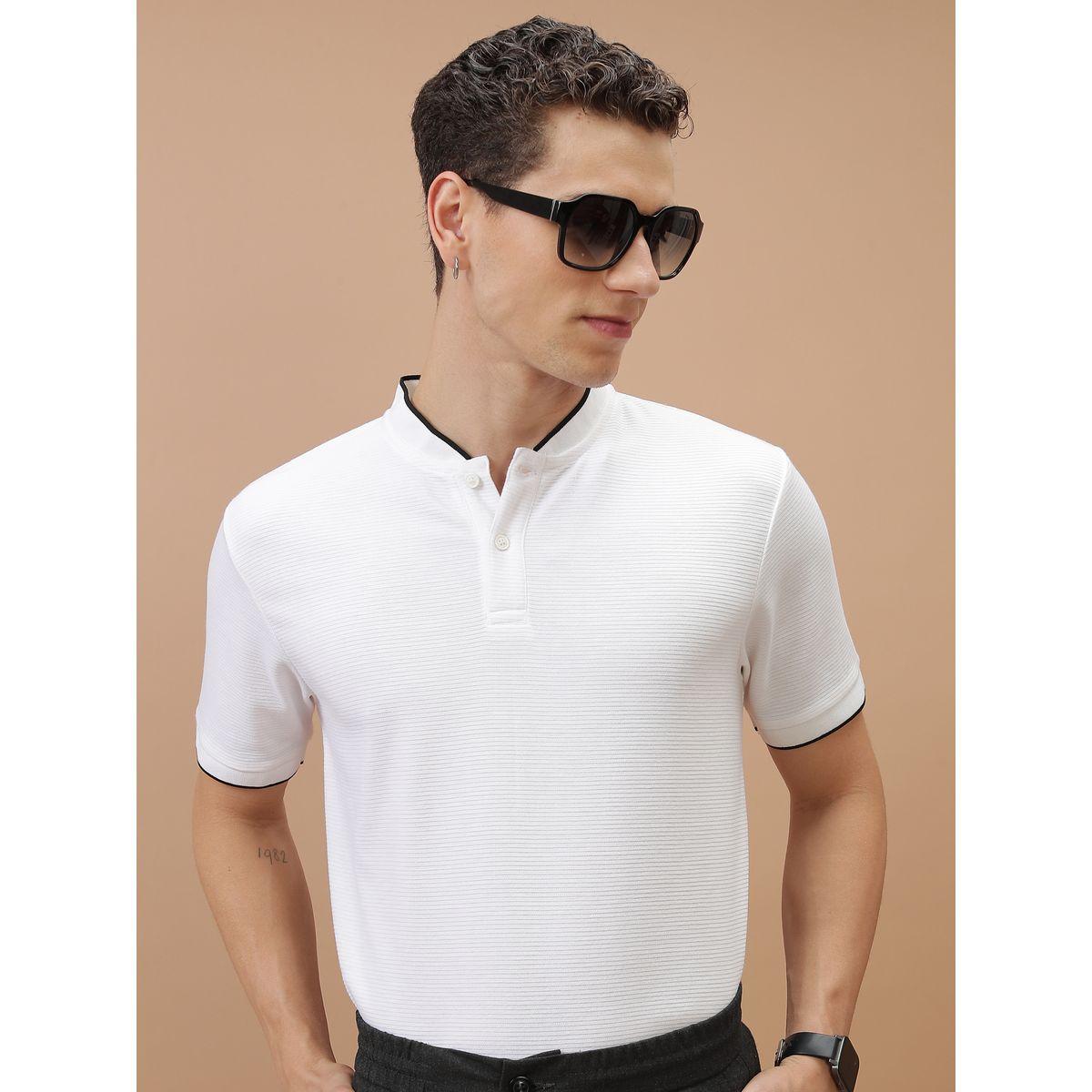 Ketch X Styli  Stripe Textured Piped Henley Neck Polo T-Shirt-men-clothing-tshirtsandpolos-polos-image-1