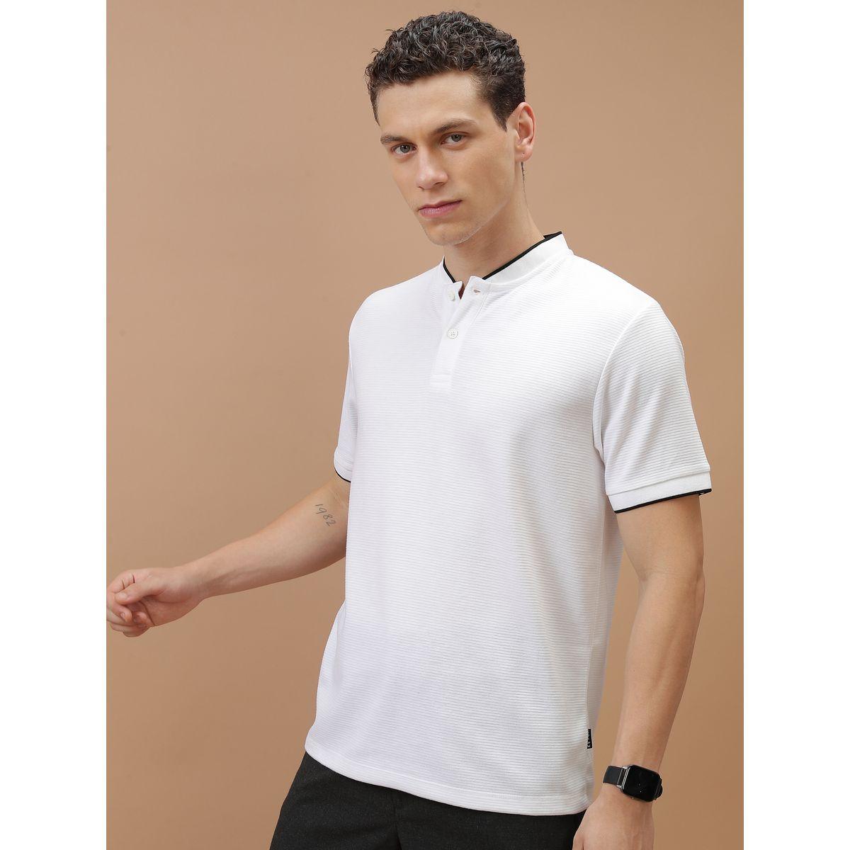 Ketch X Styli  Stripe Textured Piped Henley Neck Polo T-Shirt-men-clothing-tshirtsandpolos-polos-image-2