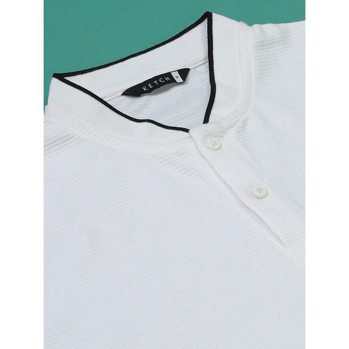 Ketch X Styli  Stripe Textured Piped Henley Neck Polo T-Shirt-men-clothing-tshirtsandpolos-polos-image-4
