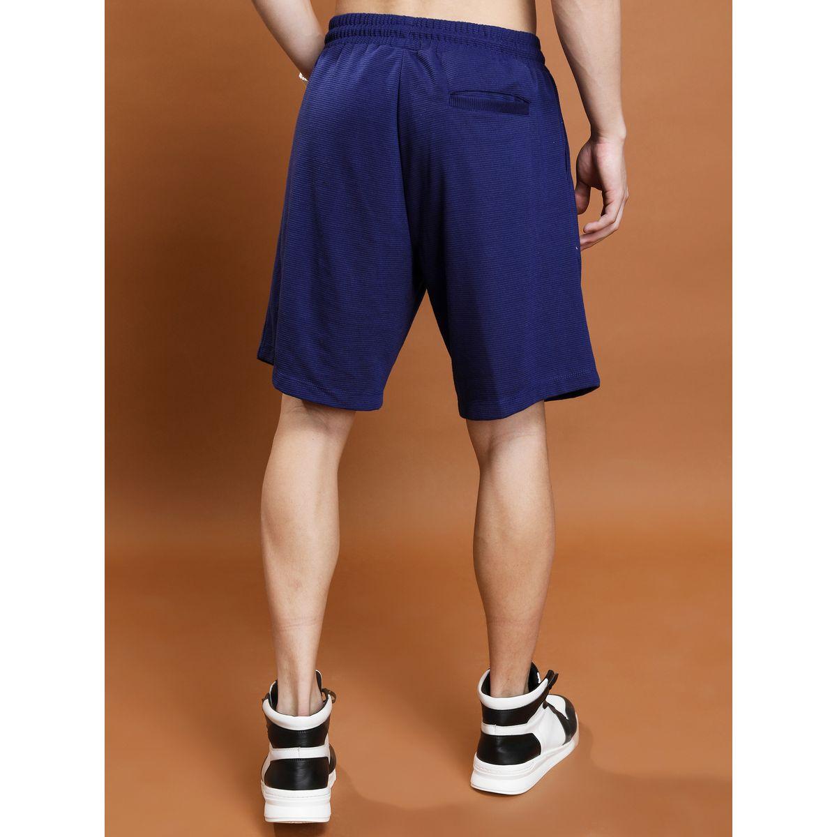 Ketch X Styli  Textured Shorts with Drawstring Closure-men-clothing-bottoms-shorts-image-4