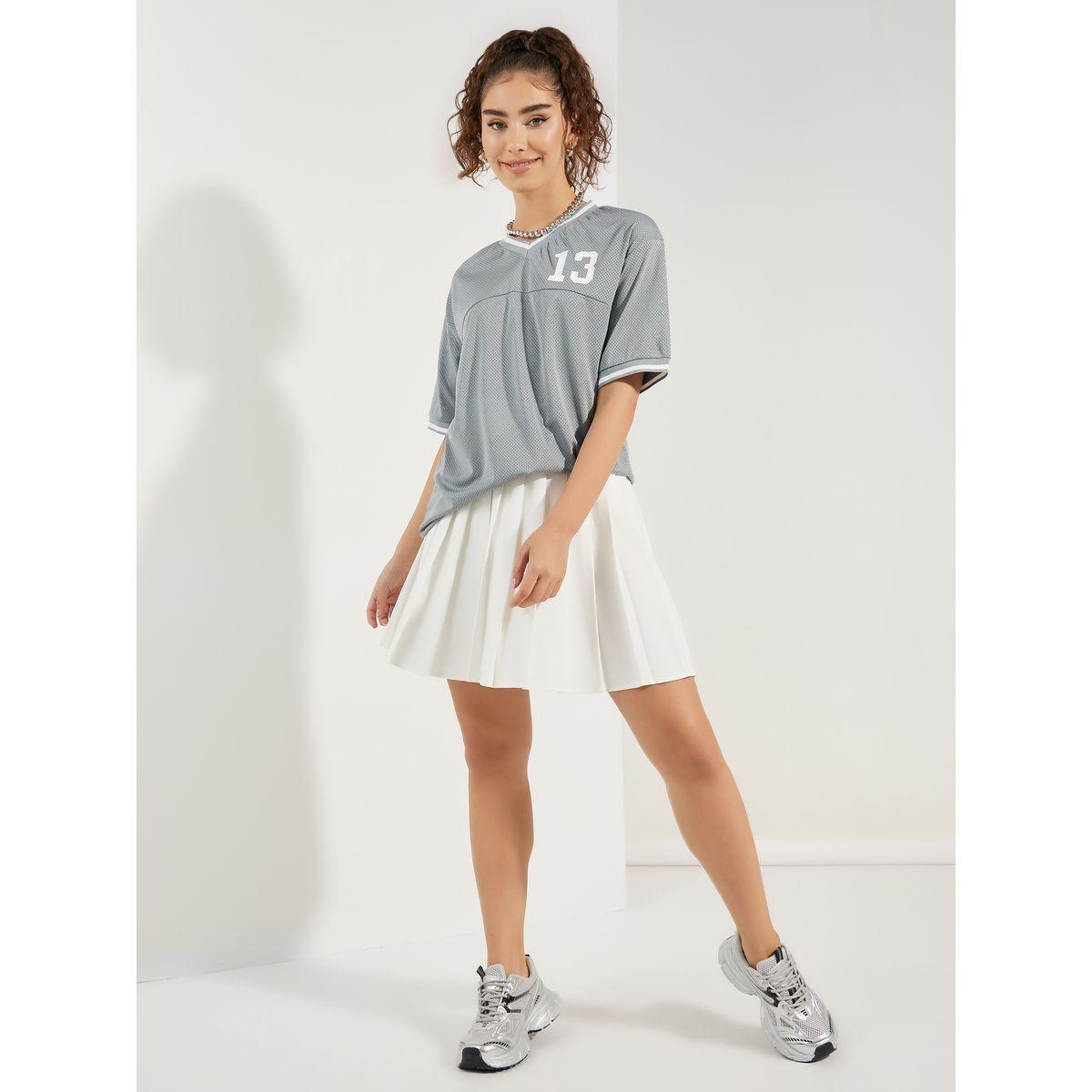 Styli Oversized Tipping Detail Mesh T-Shirt-women-clothing-tshirts-image-3