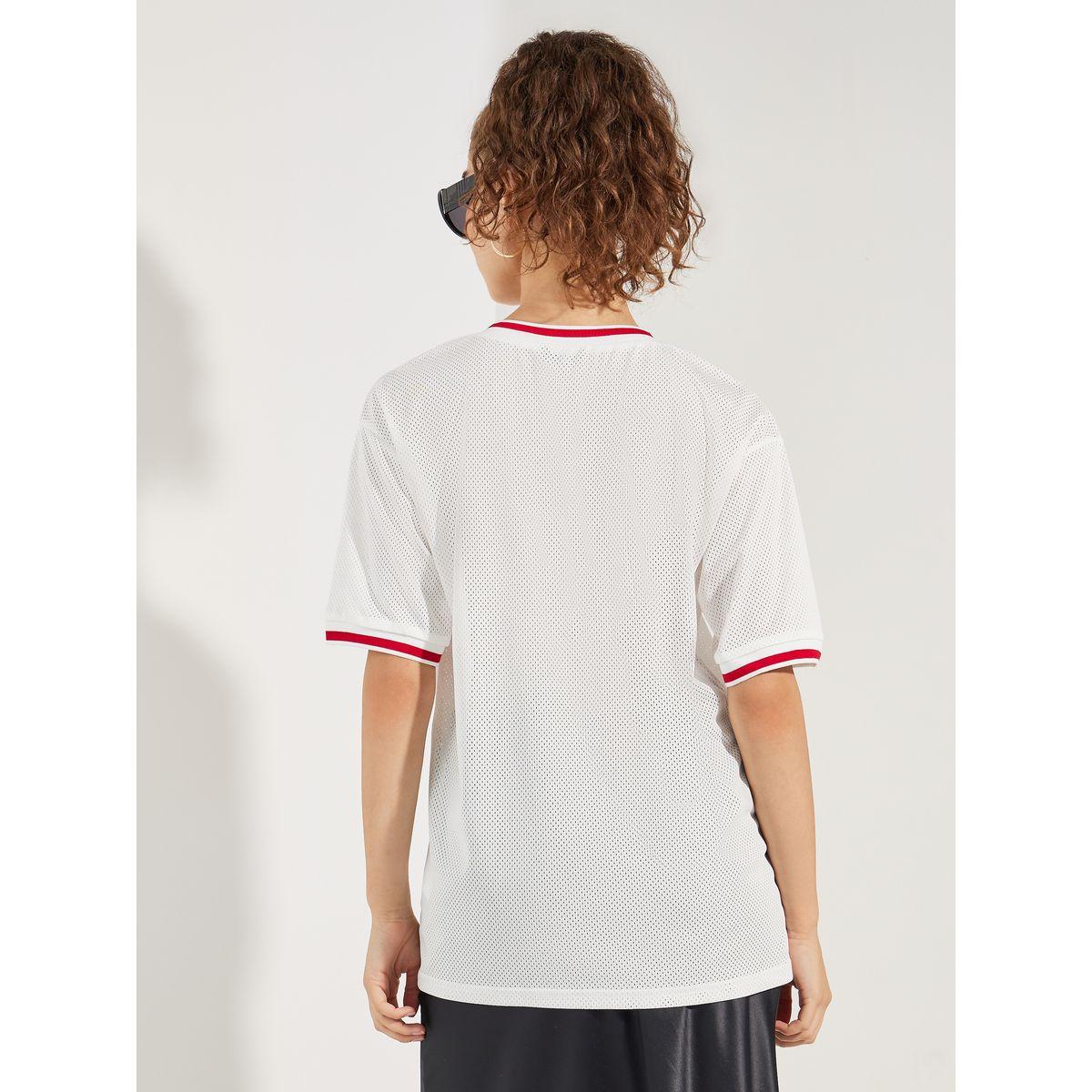Styli Oversized Tipping Detail Mesh T-Shirt-women-clothing-tshirts-image-5